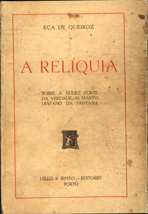 A Relíquia, Eça de Queiroz - Livros do Brasil